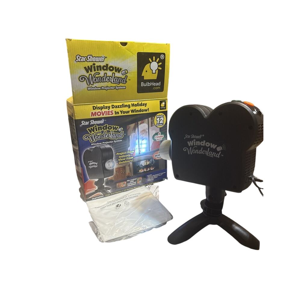 Window Wonderland Projector 12 Christmas & Halloween Movies Display System